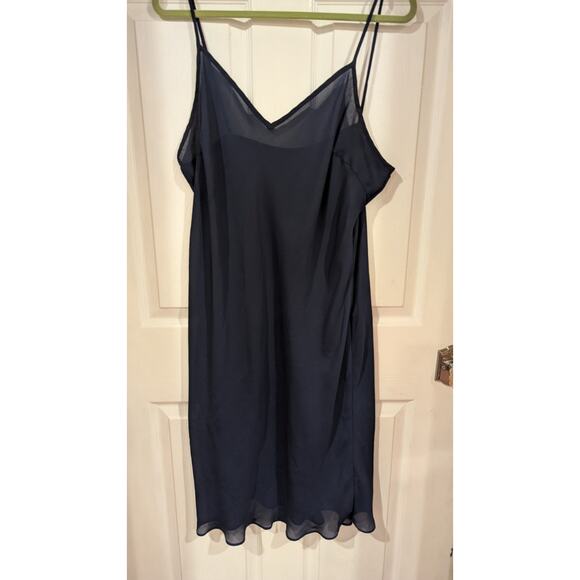 Lauren‎ Ralph Lauren Navy Blue Sleeveless Slip Dress - Picture 2 of 5